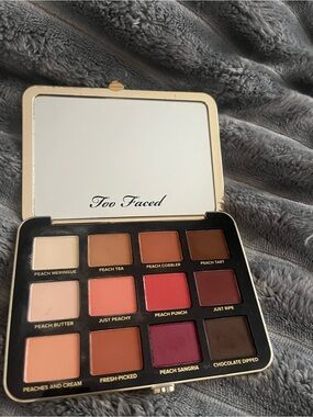 Too Faced Peaches & Cream Eyeshadow Palette - Peach, Coral, Brown, Cream